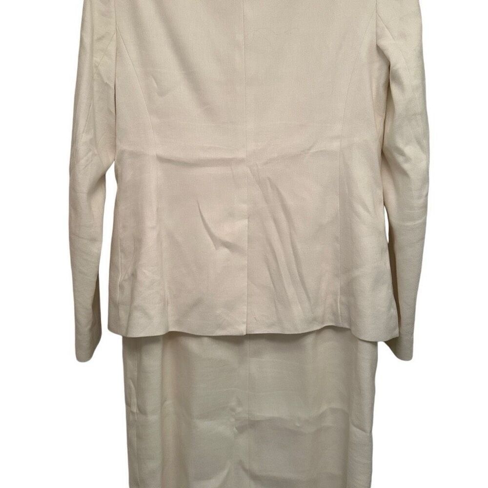 Ann Taylor white linen dress suit- size 4 - Picture 6 of 15